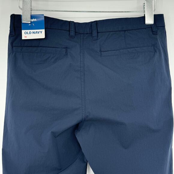 Old Navy boy's size 18 uniform pants tech straight built-in-flex navy blue NEW - Picture 4 of 8